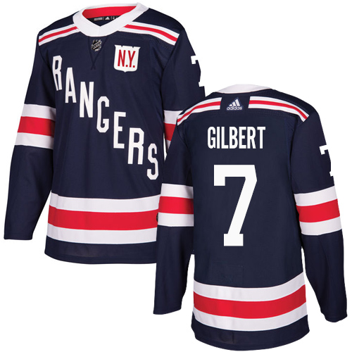 Adidas Rangers #7 Rod Gilbert Navy Blue Authentic 2018 Winter Classic Stitched NHL Jersey